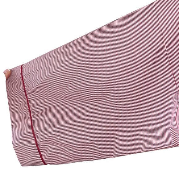 Sea Island Loungewear Vintage Mens Robe One Size Red Striped Pockets Wrap - Picture 6 of 10